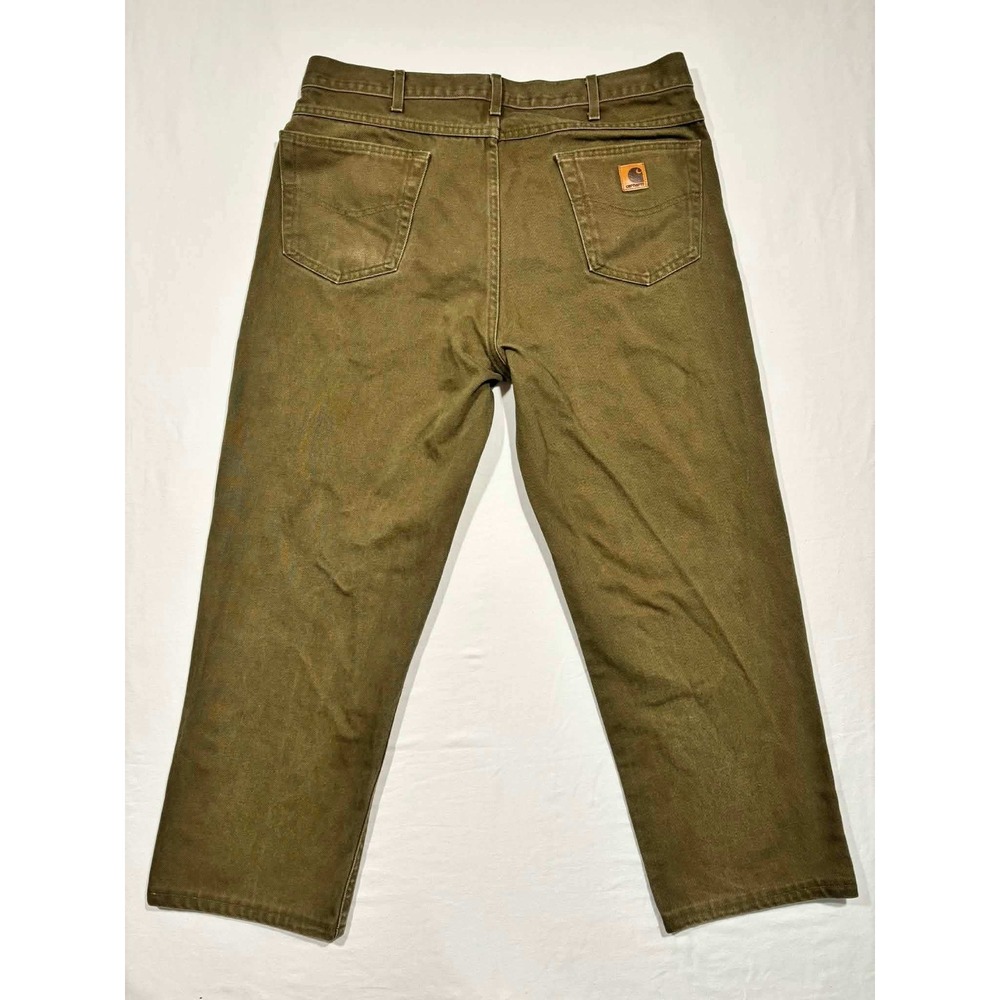 Carhartt  Mens Brown Cotton Canvas Work Pants‎ 38x32 Made in USA - Picture 12 of 12